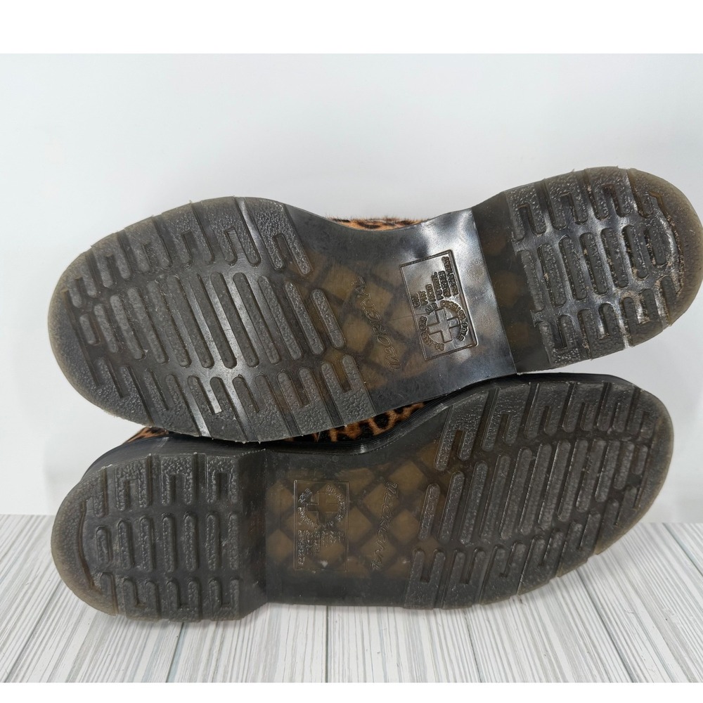 Dr. Martens Adrian Bone Snaffle Leopard Black Hair On Desert  Suede Loafers M11 - Picture 7 of 14